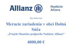 Meriace zariadenie v obci Dolná Súča